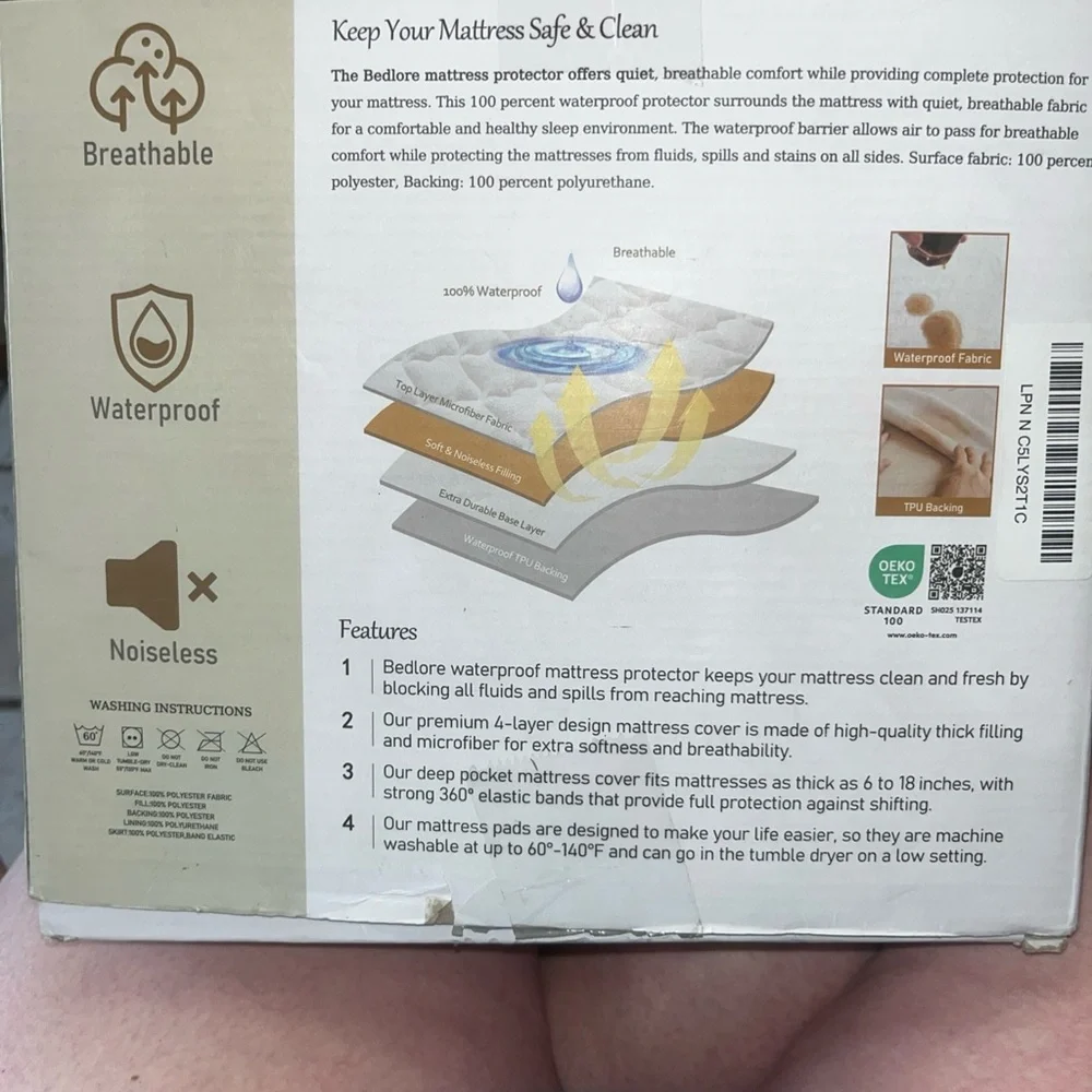 White Mattress Cover for Superior Bedding Protection